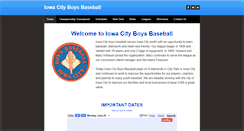 Desktop Screenshot of iowacityboysbaseball.org