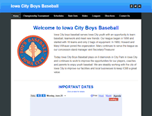 Tablet Screenshot of iowacityboysbaseball.org